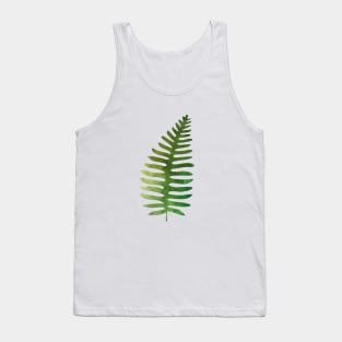 Green Fern Leaf Tank Top